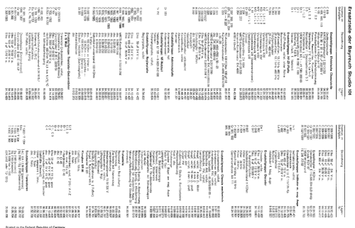 Bayreuth Studio 101; Telefunken (ID = 1238374) Radio