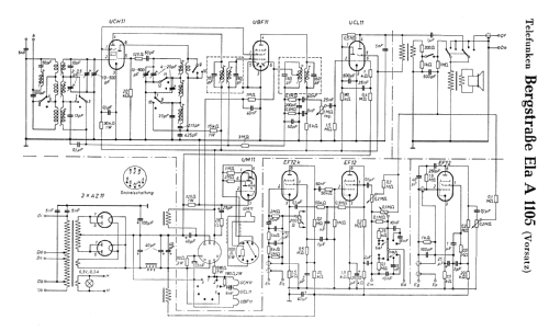 Bergstrasse Ela A1105; Telefunken (ID = 407673) Radio