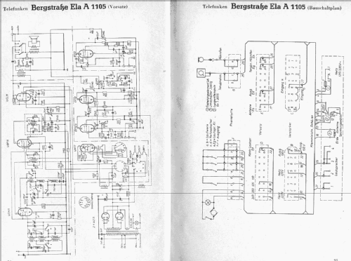 Bergstrasse Ela A1105; Telefunken (ID = 7494) Radio