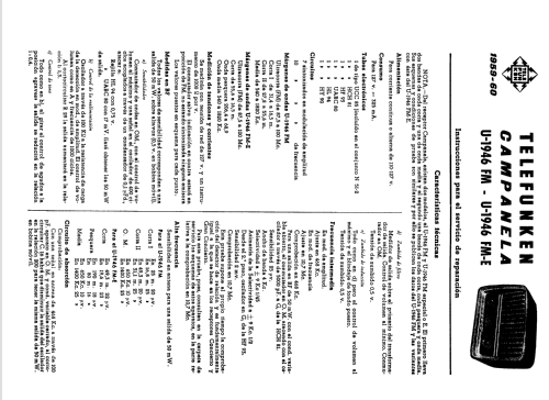Campanela FM U-1946 FM-E; Telefunken (ID = 1065024) Radio