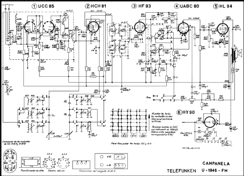 Campanela FM U-1946 FM-E; Telefunken (ID = 1065030) Radio