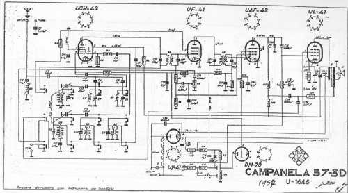 Campanela U-1646; Telefunken (ID = 2441150) Radio