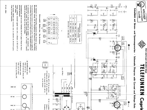 Caprice 6141W; Telefunken (ID = 1215459) Radio