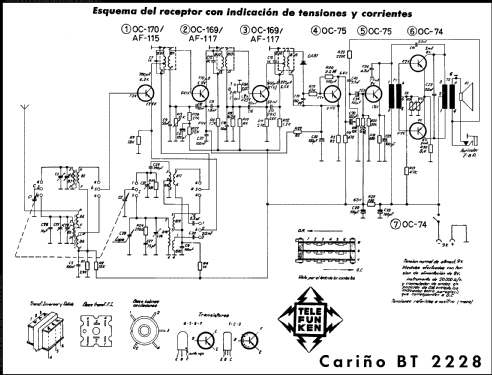 Cariño BT-2228; Telefunken (ID = 2068559) Radio