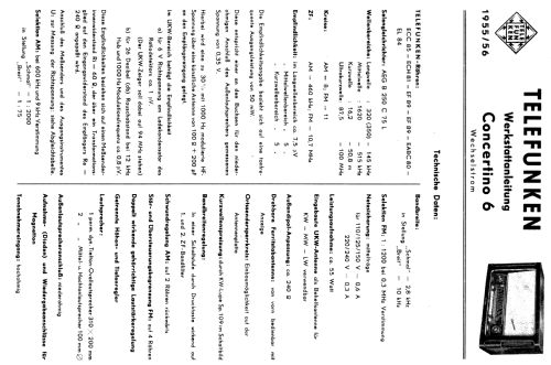 Concertino 6; Telefunken (ID = 677808) Radio