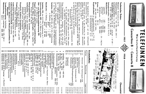 Concertino 8; Telefunken (ID = 874416) Radio