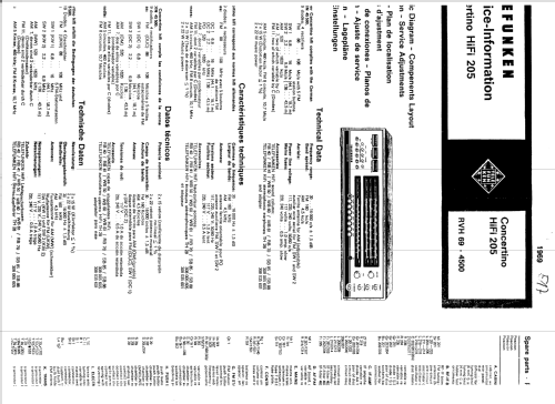 Concertino hifi 205; Telefunken (ID = 1693125) Radio