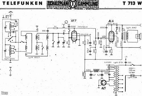 Der kleine Telefunken 713W ; Telefunken (ID = 2853578) Radio