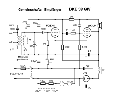 Deutscher Kleinempfänger 1938 DKE38; Telefunken (ID = 1352562) Radio