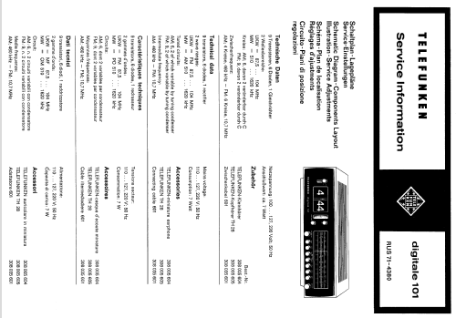 digitale 101; Telefunken (ID = 278575) Radio