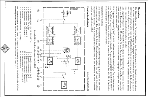 Doppelstromgerät Kg305/2; Telefunken (ID = 1357880) Altri tipi