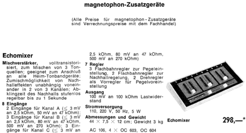 Echomixer ; Telefunken (ID = 1345588) Verst/Mix