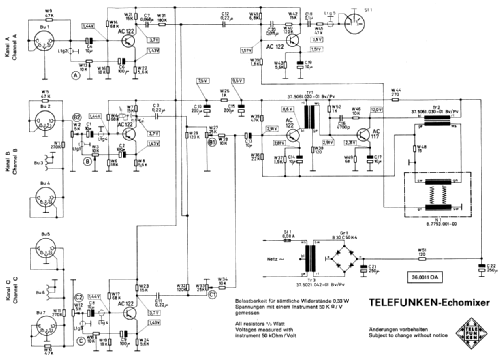 Echomixer ; Telefunken (ID = 2361933) Verst/Mix