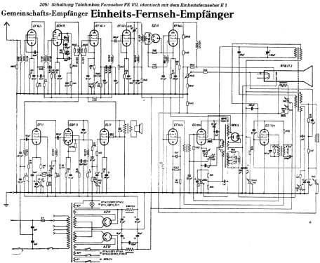 Einheits-Fernsehempfänger E1 FE VII ; Telefunken (ID = 2557187) Television