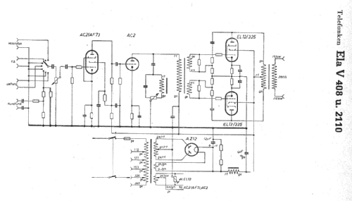 Ela V408/3 ; Telefunken (ID = 7914) Ampl/Mixer