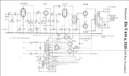 Ela V416; Telefunken (ID = 7917) Ampl/Mixer