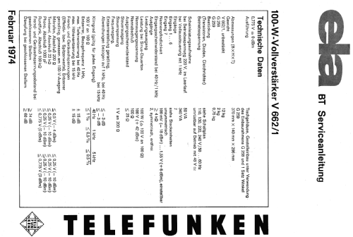 ELA V662/1; Telefunken (ID = 443293) Ampl/Mixer