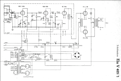 Ela V 405/1; Telefunken (ID = 7911) Ampl/Mixer