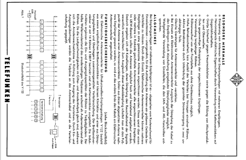 Elektronischer Antennenverteiler V 122 UK; Telefunken (ID = 1353440) HF-Verst.