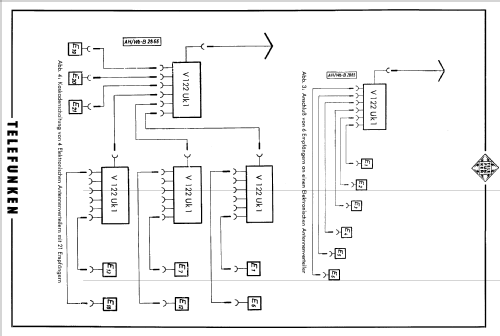 Elektronischer Antennenverteiler V 122 UK; Telefunken (ID = 1353443) HF-Verst.