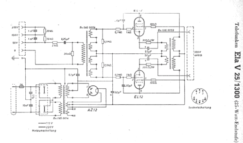 Endstufe Ela V25/1300; Telefunken (ID = 7900) Ampl/Mixer