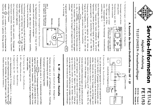 FE11/43T; Telefunken (ID = 1643961) Television