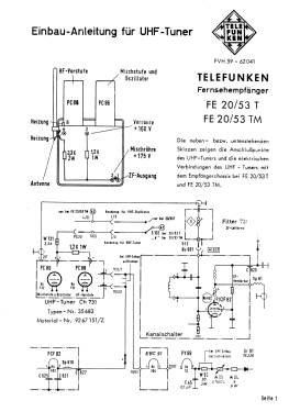 FE20/53St; Telefunken (ID = 2731526) Televisore