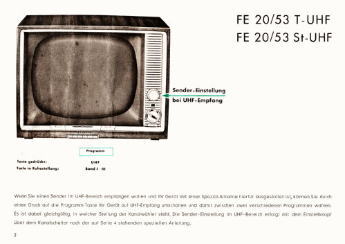 FE20/53St; Telefunken (ID = 2731531) Televisore