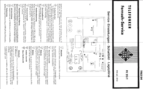 FE213T; Telefunken (ID = 436377) Television