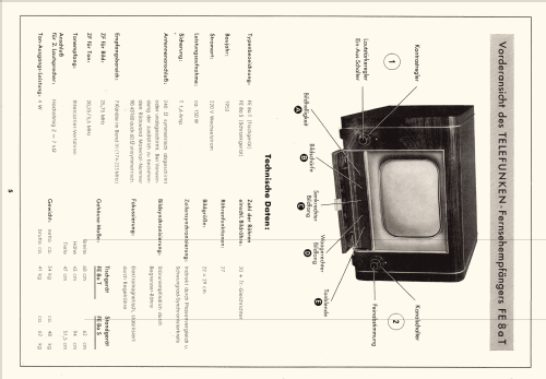 FE8aS; Telefunken (ID = 2478631) Television