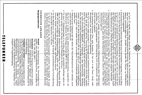 Fernschreiber-Tastgerät Tg Fs 127/3; Telefunken (ID = 1353362) Morse+TTY
