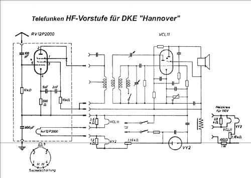 Hannover HF-Vorstufe; Telefunken (ID = 71864) Ampl. RF