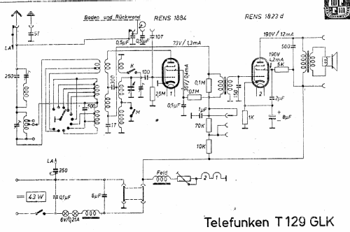 Heimklang 129GLK ; Telefunken (ID = 2637381) Radio