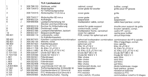 Hi Fi Lautsprecher Box TLX2 Professional; Telefunken (ID = 667098) Lautspr.-K