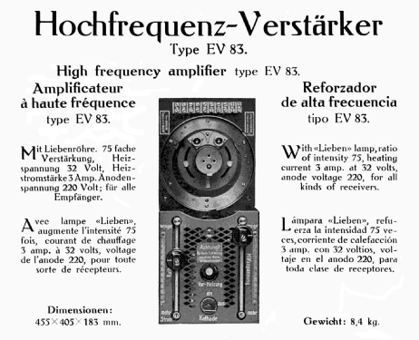 Hochfrequenzverstärker EV83; Telefunken (ID = 564450) RF-Ampl.