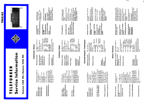 Hymnus 5328 MX HiFi Stereo; Telefunken (ID = 1944640) Radio