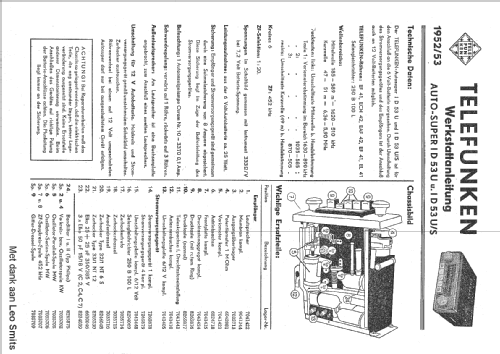 ID53U; Telefunken (ID = 306541) Car Radio