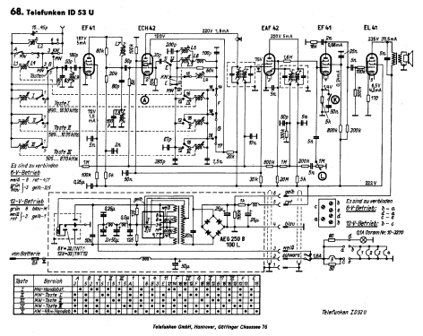 ID53UI; Telefunken (ID = 664779) Car Radio