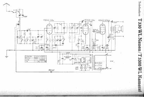 Kamerad 3300WL ; Telefunken (ID = 7578) Radio