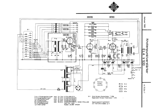 Knotenpunktverstärker ELA V530; Telefunken (ID = 2009224) Ampl/Mixer