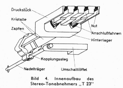 Kristall-Tonabnehmer T23; Telefunken (ID = 2530009) Microphone/PU