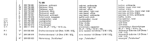 Lautsprecher Box TL 500; Telefunken (ID = 668054) Speaker-P