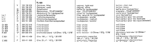 Lautsprecher Box TL 600; Telefunken (ID = 668058) Speaker-P