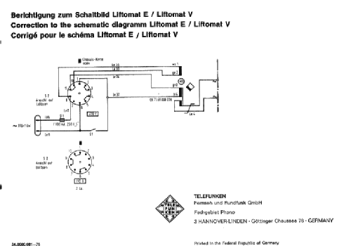 Liftomat V; Telefunken (ID = 438930) R-Player