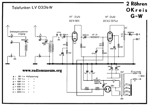 Gemeinschafts-Antennenverstärker LV033bW; Telefunken (ID = 37541) Ampl. HF