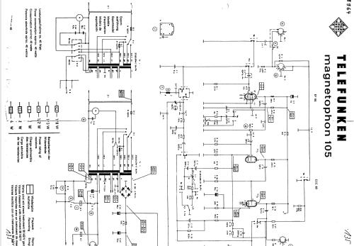 Magnetophon 105; Telefunken (ID = 28103) Enrég.-R