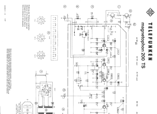 Magnetophon 200TS M-200TS; Telefunken (ID = 129583) Enrég.-R