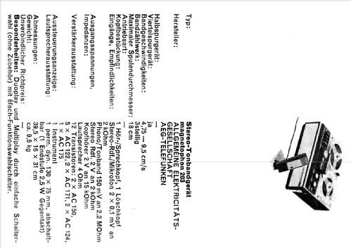 Magnetophon 200TS M-200TS; Telefunken (ID = 160713) Reg-Riprod