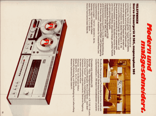 Magnetophon 205 M-205; Telefunken (ID = 2087135) R-Player