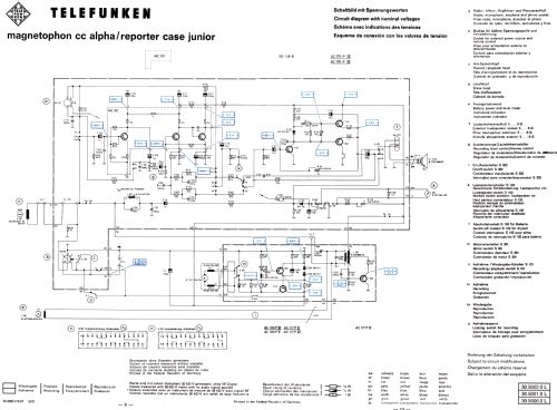 magnetophon cc-alpha mit Buchse für TD 24; Telefunken (ID = 3157850) Reg-Riprod